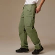 【GAP】男裝 寬鬆工裝褲-軍綠色(745023)