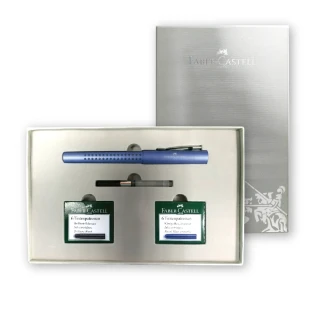 【Faber-Castell】好點子鋼筆禮盒組（F尖）  - 藍(原廠正貨)