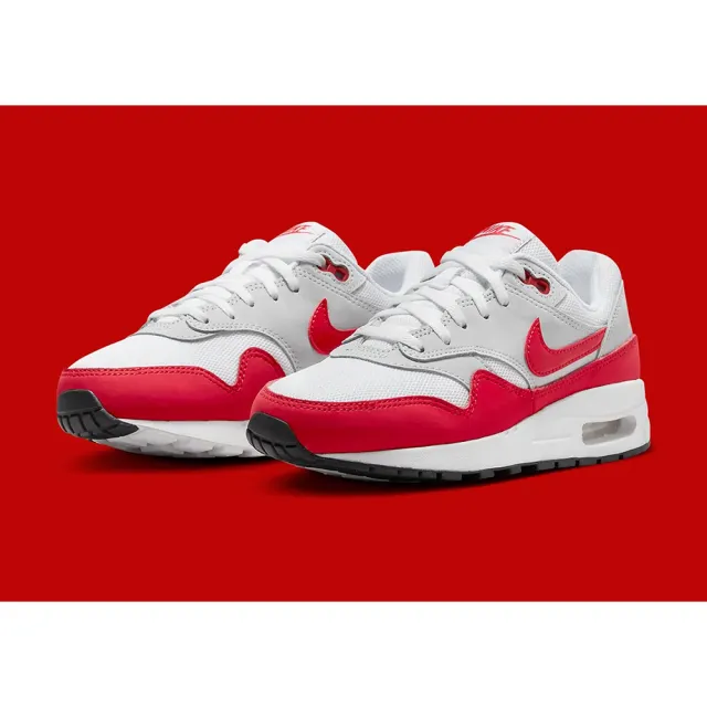 【NIKE 耐吉】休閒鞋 運動鞋 AIR MAX 1 GS 男鞋 女鞋 大童 紅(DZ3307003)