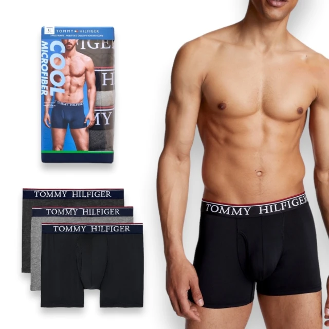 Tommy HilfigerTommy Hilfiger 三件組合 男生 輕薄涼感 超細纖維性 四角內褲 男款