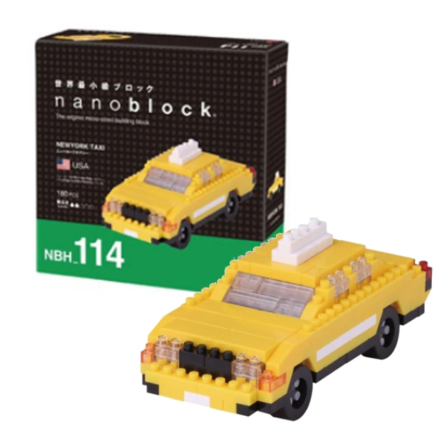 nanoblock 河田積木 Nanoblock迷你積木-交通系列-紐約計程車(NBH-114)