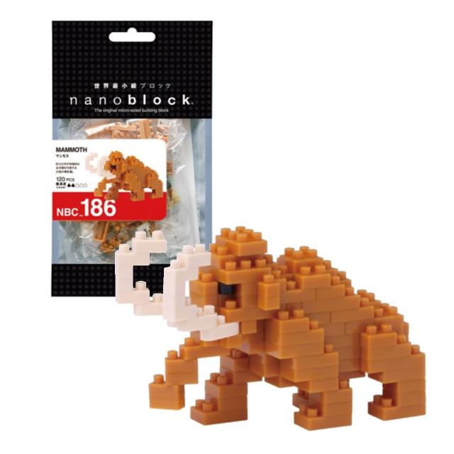 【nanoblock 河田積木】Nanoblock迷你積木-動物系列-猛瑪象(NBC-186)