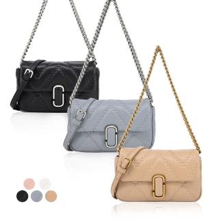 【MARC JACOBS 馬克賈伯】THE J MARC MINI小羊皮絎縫鏈袋兩用包(迷你/多色選)