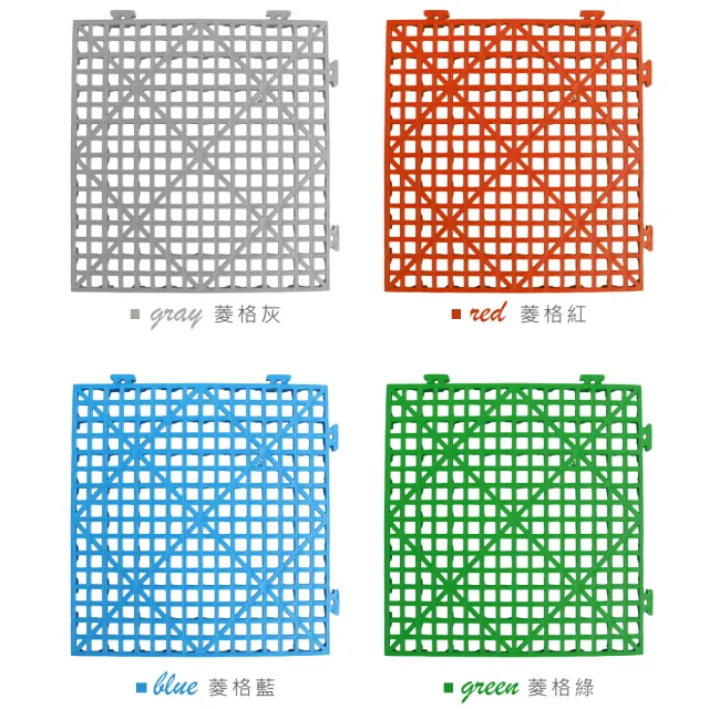 【AD 德瑞森】卡扣式多功能防滑板/止滑板/排水板(80片裝-適用2.2坪)