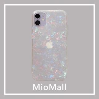 【MioMall 米歐廣場】iPhone X/XS/11/11ProMax/11Pro手機殼(★歐風時尚大理石風格-輕霧巴黎/透明貝殼★)
