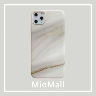 【MioMall 米歐廣場】iPhone X/XS/11/11ProMax/11Pro手機殼(★歐風時尚大理石風格-摩納哥流沙 全包軟殼★)