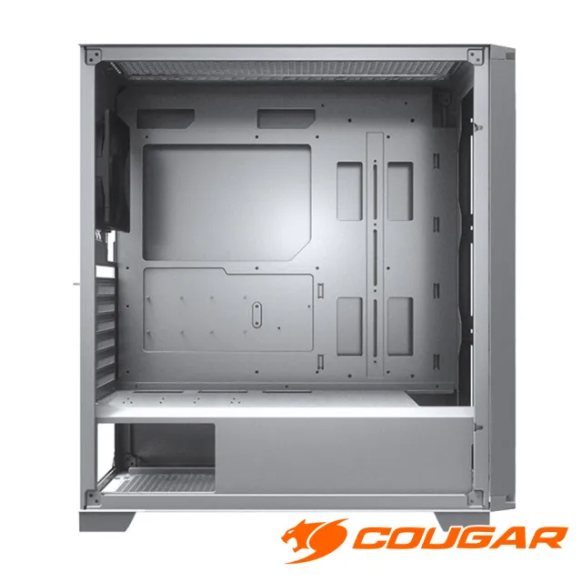 【COUGAR 美洲獅】DarkBlader X5 中塔機箱 全景透視電腦機殼(半透明黑/白色)