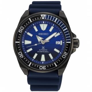 【SEIKO 精工】Prospex 愛海洋深海藍武士200米機械潛水錶-藍/43.8mm 雙12限定(SRPD09J1/4R35-01X0A)