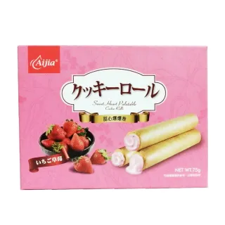 【愛加】草莓甜心爆爆卷(75g)