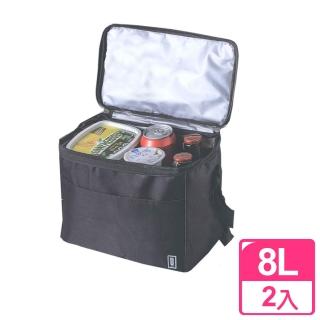 【真心良品】Udlife酷黑摺疊保溫保冷袋8L(2入)