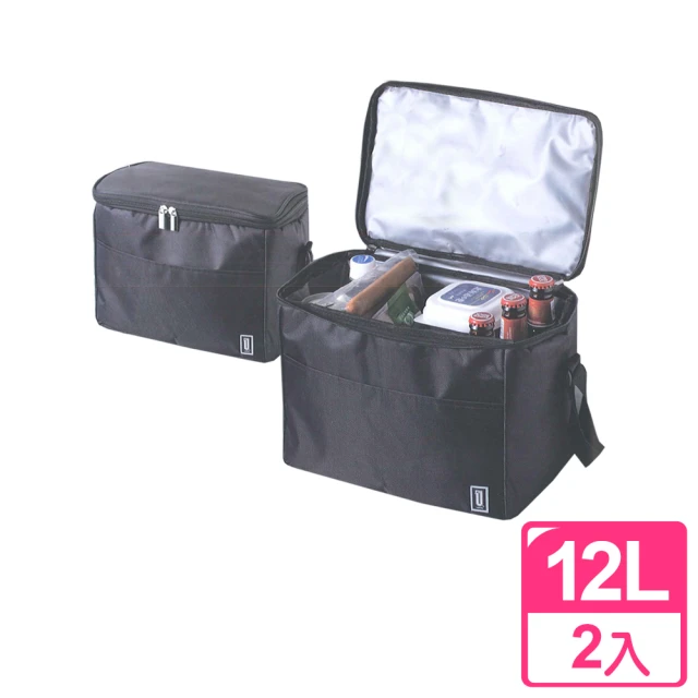 真心良品 Udlife酷黑保溫保冷袋12L(2入)