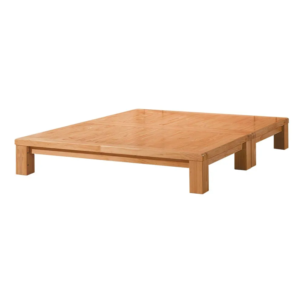 【柏蒂家居】米凱爾5尺雙人實木床底/床台