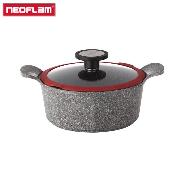 【NEOFLAM】韓國製Pote 大理石雙耳湯鍋20cm(IH爐可用鍋/非鐵氟龍不沾塗層)