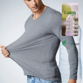 【YG  天鵝內衣】綠能纖維極速熱暖絨高彈力圓領長袖衣(輕柔保暖)