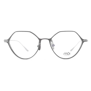 【moi 摩異】moi取意法語中的意涵  自我  純鈦光學眼鏡(鐵灰 T001-03)