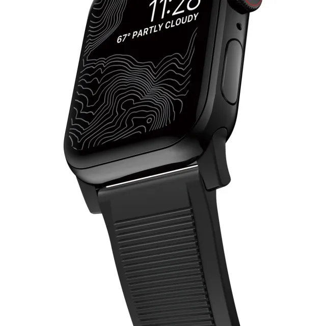 美國NOMAD】Apple Watch 45/44/42mm 專用高性能橡膠質感錶帶(機能防