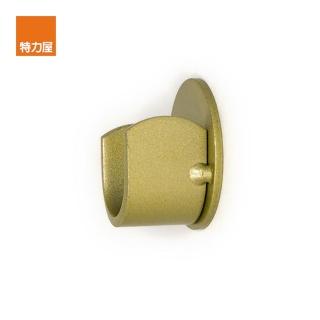 【特力屋】金屬窗簾桿壁架金色 2入