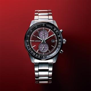 【CITIZEN 星辰】東京紅限量版 計時手錶手錶 母親節 禮物 男錶(CA7034-96W)