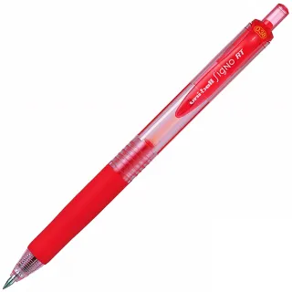 【UNI】三菱 UMN-138 超細自動鋼珠筆 0.38 紅(3入1包)