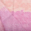 【Nina Ricci】雙色花朵典雅蕾絲純綿抗UV薄圍巾(櫻花粉/粉紅色)