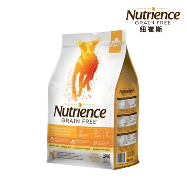 【Nutrience 紐崔斯】GRAIN FREE無穀養生犬-火雞肉+雞肉+鯡魚（放養火雞&漢方草本）2.5kg/5lbs(狗飼料)