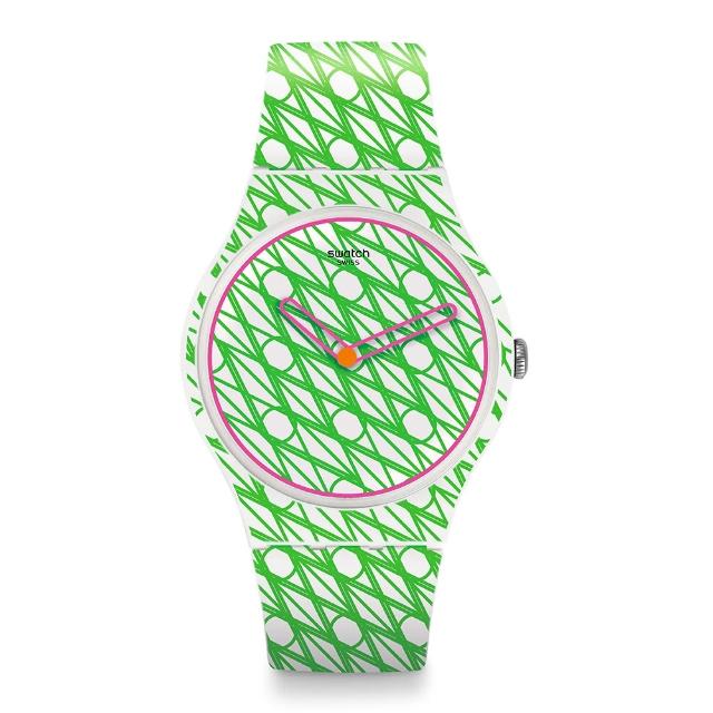 【SWATCH】New Gent 原創系列手錶 DUET IN GREEN & PINK 粉綠二重奏 瑞士錶 錶(41mm)