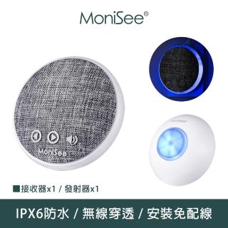 【MoniSee 莫尼希】簡約時尚無線門鈴-電池款/套組/一對一(辦公室門鈴/居家門鈴/音樂門鈴)