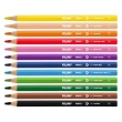 【MILAN】學齡前的第一盒色鉛筆_12色_附削筆器(色鉛筆)