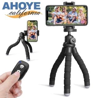 【AHOYE】章魚爪手機自拍三腳架 附藍芽遙控