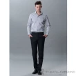 【ROBERTA 諾貝達】台灣製 合身版 休閒朝氣 純棉長袖襯衫(灰色)
