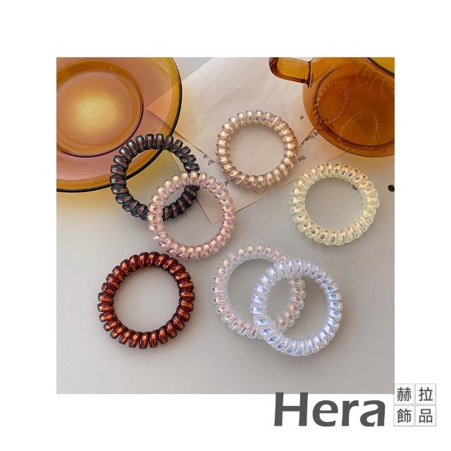 【HERA 赫拉】ll現貨ll韓版網紅人魚姬電話線髮圈/頭繩-隨機5入組(髮飾 髮圈)