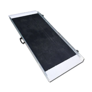 【海夫健康生活館】斜坡板專家 附輪 提把 止滑紋路 單片式 玻璃纖維斜坡板(BF165)
