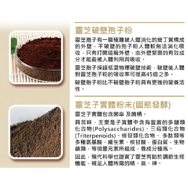 【草本之家】靈芝破壁孢子粉膠囊3入組送提袋(120粒/入)