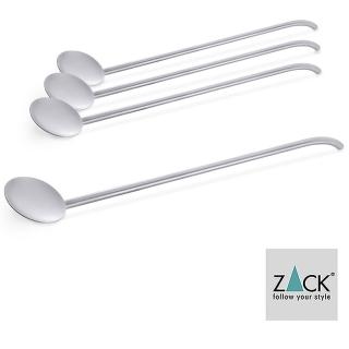 【德國 ZACK】時尚精品 飲料攪拌吸管4入《歐型精品館》(316不鏽鋼18/10)