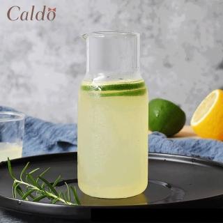 【Caldo 卡朵生活】個人獨享高硼矽耐冷熱玻璃水瓶組(壺+杯)