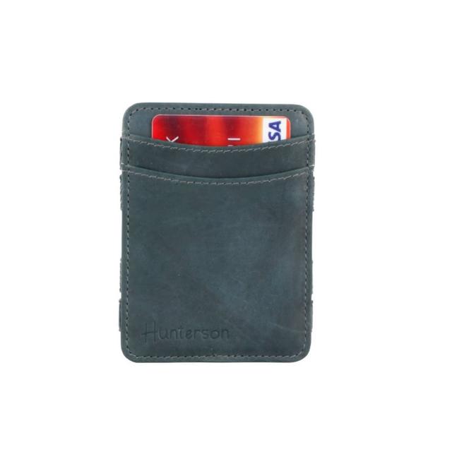 【HUNTERSON】經典零錢皮夾 灰(HU-P1RFID-GY)