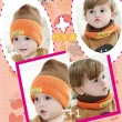 【EHD 宜紅】嬰幼兒童帽子 圍脖 拼色100%棉針織兩用保暖頭套帽(6-48個月嬰幼兒適用 共4色)