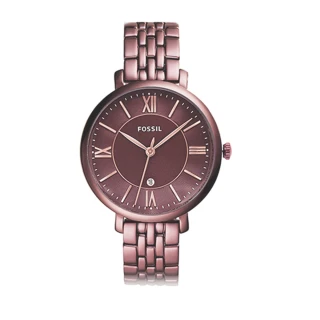 【FOSSIL】Jacqueline 酒紅色款不鏽鋼腕錶(ES4100)