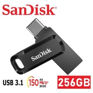 【SanDisk 晟碟】全新版 256GB Ultra Go USB3.2 TYPE-C 雙用隨身碟(高速讀取400MB/s 原廠5年保固)