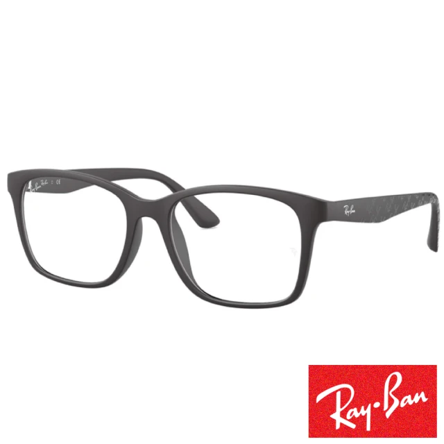 【RayBan 雷朋】時尚經典方框款(霧黑色#7059D-5196)