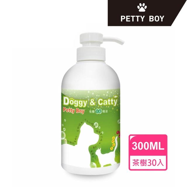 【Petty Boy】囤貨特惠組 有機茶樹精油清爽驅蚊洗毛精 300ml*30入(寵物貓狗通用)