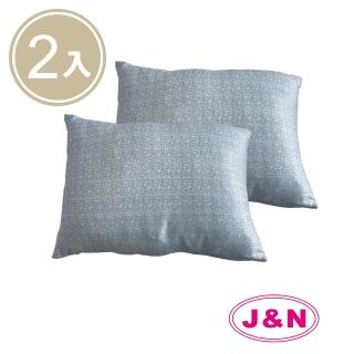 【J&N】寧夏涼感彈性腰枕28*40-藍色(---2入)