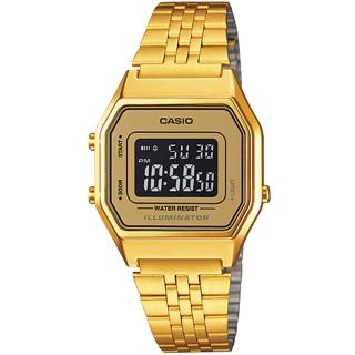 【CASIO 卡西歐】復古風數字型電子錶(LA680WGA-9B)