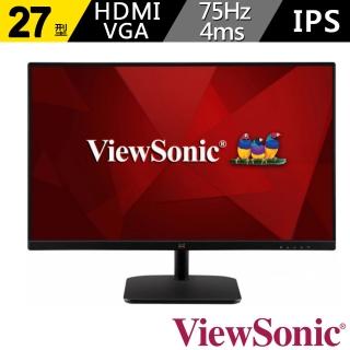 【ViewSonic 優派】VA2732-H-100HZ 27型 IPS 100Hz 護眼電腦螢幕(104%sRGB/1ms)