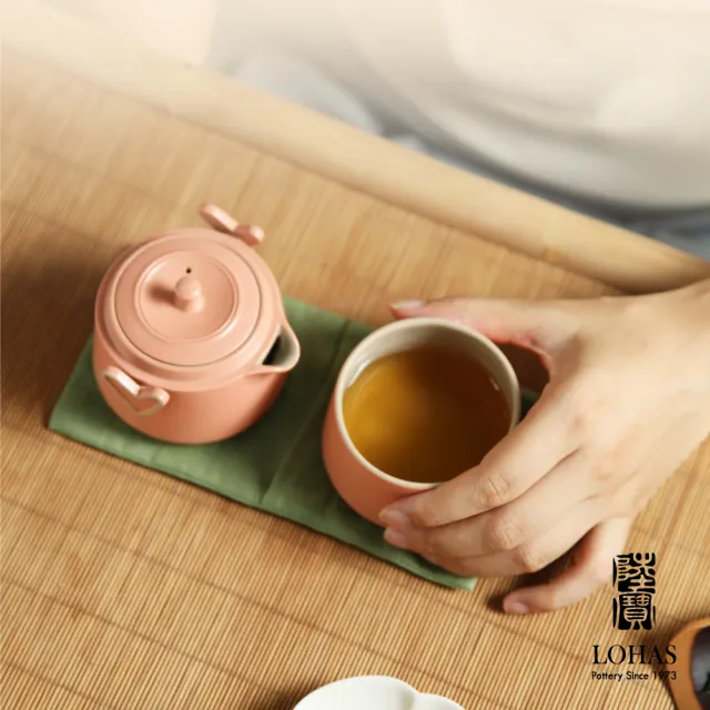 【LohasPottery 陸寶】心想事成隨手泡(陶瓷泡茶壺 杯壺組 旅行茶具)