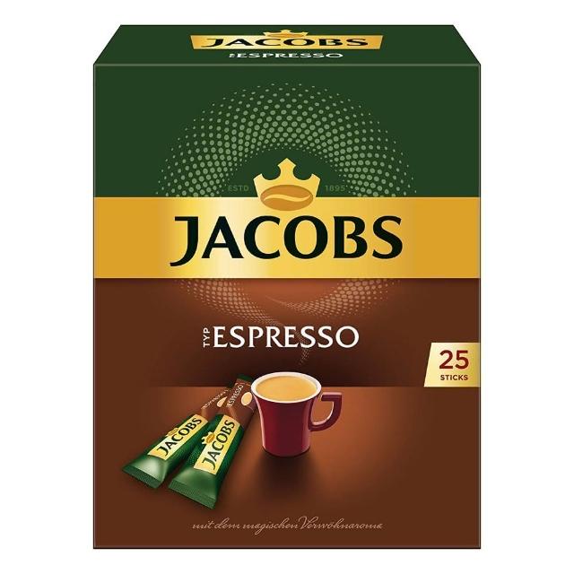 即期品【德國JACOBS】皇冠經典即溶咖啡 義式濃縮45G 效期:2025/12/30(烘培 咖啡豆 Espresso 義式 即)