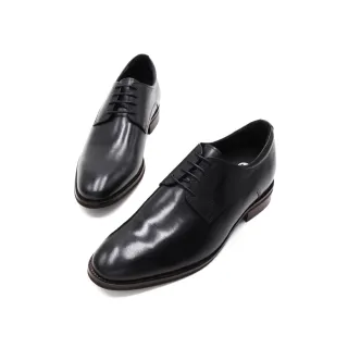 【W&M】造型紋商務內增高皮鞋 男鞋(黑)