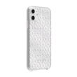 【KATE SPADE】iPhone 11 6.1吋 手機保護殼/套(黑桃白花+白色鑲鑽)