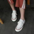 【X-INGCHI 帆布帆】X-INGCHI 男女款白色復古低筒帆布鞋-NO.X0252