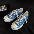 【X-INGCHI 帆布帆】男女款藍色休閒帆布鞋-NO.X0268